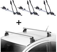 3x porte-vélos SAGITTAR + barres de toit VDP EVO ALU compatibles avec Kia Cee'd (CD) 5 portes à partir de 2018