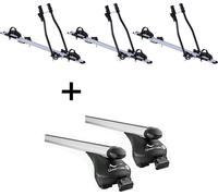 3x porte-vélos SAGITTAR + porte-vélos sur rail Quick L compatible avec Renault Koleos II à partir de 2017