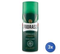 3X Proraso Mousse À Raser Rafraîchissante 400 ML
