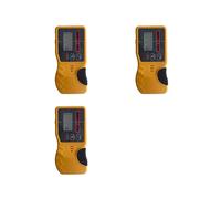 3X Récepteur de Niveau Laser Rotatif à Nivellement Automatique Détecteur de Niveau Laser Rotatif D'Extérieur avec Pince Robuste et Lumière Rouge