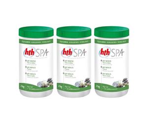 3x Réducteur de pH poudre (2kg) Hth Spa pH Minus Micro S800812HA