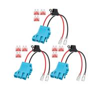 3X Remplacement Du Connecteur de Faisceau de Câbles 12 AWG Compatible avec la Batterie Peg-Perego 12 V SLA sur les Jouets D'Équitation de Véhicule
