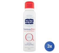 3X Roberts Déodorant Spray 150 Ml. Derma Zéro
