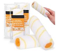 3x Rouleau 15 cm Rechange Peinture Latex Émulsion Surfaces Pour Façades Murale Anti-Projections Antigoutte Fournitures De Peinture Laque Universel