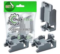 3x Roulements Fixation Panier Superieur Lave Vaisselle 00418674 pour Bosch | pour Siemens pour Neff 02928612 pour Quelle pour Privileg - Garantie de 5 Ans - ONIX TECH