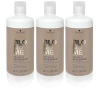 3x Schwarzkopf BlondMe Premium Développeur Oxydant 1000 ml, 2% 6% 9% 12%