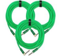 3x SET Pronomic Trendline INST-6NG câble à instrument 6 m vert