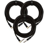 3x SET Pronomic Trendline INST-6S câble à instrument 6 m noir