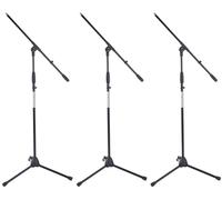 3x Set Support de Microphone Trepied Mic Stand Monture Ajustable Studio Scene