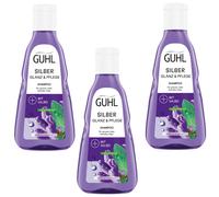 3x Shampoo Guhl Silberglanz & Soin, Sauge, Cheveux Gris & Blond, 250 ml