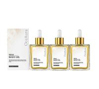 3X Silk Body Oil- Firming Anti Aging Moisturizing Formula, Crepey Skin Hydrating After Shower, Scented Blend Premium Skincare