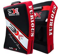 3X Sports Kick Shield Muay Thai Kickboxing, Strike Shield Blocage Pad Courbé Muay Thai Punching Foot Target MMA Boxing Training, 3 poignées rembourrées, Arts Martiaux Karaté TKD
