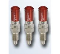 3x Stahlbus Schnell-Entlüfterschraube M8x1.25x16 Purgeur D'Air + Capuchons Rouge