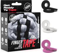 3x Strap Doigt 1,25cm X 13,7m (Total 41m)-Jjb Jiu Jitsu Bresilien-Escalade-Crossfit-Mma-Grappling-Judo-Volleyball-Musculation-Rouleaux De Finger Tape Noir