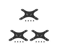 3X Support de Montage pour Moniteur Portable VESA 1/4 Pouce Trou de Vis à 100x100mm 75x75mm, Jeu de Vis M4 Support de Montage Mural