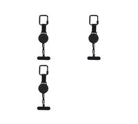 3X Support de Téléphone Rétractable Antivol, Cordon de Sécurité pour Smartphone avec Clip Ceinture, Cordon de Téléphone Portable