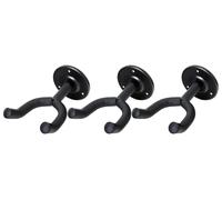 3x Support Mural Guitare Basse Banjo Universel Ajustable Rembourrage Robuste Set