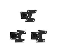 3X Support Mural Universel pour ÉCran LED LCD 15-27 Pouces Moniteur RéGlable en Hauteur Mur RéTractable pour Support de TéLéVision VESA