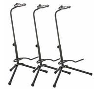 3x Support Stand Pied Guitare Basse Universel Electrique Acoustique Pliable Noir