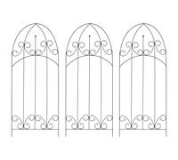 3x Supports pour Plantes Grimpantes Fer Rosier Jardin Patio Extérieur vidaXL