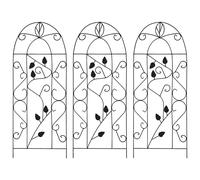 3x Supports pour Plantes Grimpantes Fer Rosier Jardin Patio Extérieur vidaXL