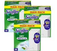 3x Swiffer Plumeaux pour Lave-Sol 36 Pièce Chiffons Secs de Plancher #13