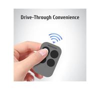 3X Télécommande à Code Tournant 433,92 MHz pour Ouvre-Porte Coulissant Automatique à Battant, Réception Longue Distance Sans Fil