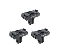 3X TELESIN Accessoires de Caméra D'Action Adaptateur Magnétique à Deux Griffes pour Adaptateur OSMO Action 3