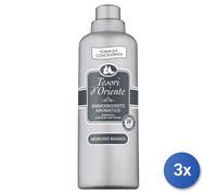 3x Tesori D'Oriente Adoucissant 760 Ml. 38 Mesure Musc Bian Fabriqué en Italie