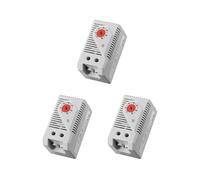 3X Thermostat MéCanique, KTO011 0-60Celsius RéGlable Compact Normalement Fermé (N.C) Interrupteur de ContrôLeur de TempéRature, Rouge