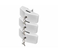 3x Thule Door Frame Lock x3 Clé de camping-car blanche [EEK: Non applicable]
