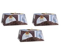 3x Tre Marie La Colomba Re Noir Gâteau de Pâques au chocolat extra noir et aux fèves de cacao 800g Produit de boulangerie Colombe de Pâques de la tradition italienne
