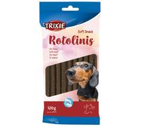 3x Trixie Soft Snack Rotolinis au bœuf 12 cm, 36 pcs/3 x 120 g