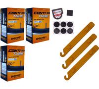 3x Tuyau vélo 26 pouces 57-559 Continental DV 40mm Dunlop Blitz Valve + SET