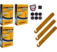 3x Tuyau vélo 27/28 pouces 20-630 Continental Race SV 60mm Sclaverand + SET