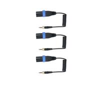3X Type de Verrouillage 3,5 mm à 3,5 mm TRS à XLR Sortie Microphone Mâle Câble Audio Universel pour Récepteurs Sans Fil