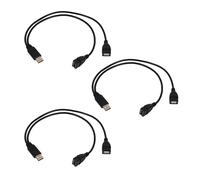 3X USB 2.0A Mâle Auf 2 Double USB Femelle Jack Y Splitter Verteiler Adaptateur Kabel