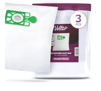 3x Vellto Sac Aspirateur Compatibles avec Numatic 604015 NVM-1CH Henry George Harry James Junior Hetty Basil Charles HVC HVR 160 200 RSV200 HRP200 HET180 Sacs de Rechange Poussière Filtres