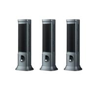 3X Ventilateur Sans Lame de Bureau, Climatiseur Portable Rechargeable par USB 3 Vitesses Ventilateur Tour de Table Silencieux