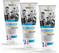 3X VEOFIT Gel conducteur de contact des électrodes pour appareils EMS TENS, électrostimulateurs, électrodes Pads - Améliore le contact des électrodes et protège la peau