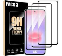 3x Verre Trempé Intégral pour Samsung Galaxy A37 5G - Protection avec Bord Noir Anti-Rayures - E.F.Connection