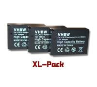 3x vhbw Li-Ion batterie 650mAh (7.2V) pour caméra Canon EOS 100D comme LP-E12.