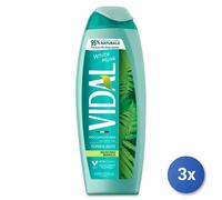 3X Vidal Douche 250 Ml. Musc Blanc Fabriqué En Italie