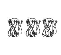 3X Vitoos Cable de Fil en Cuivre A 6 Voies Cable de Topologie D'Alimentation pour Le Guitare Adaptateur de Separateur Noir