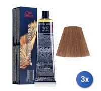 3X Wella Koleston Perfect Me+ Riche Naturelle 9/97 60Ml