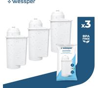 3x Wessper Filtre à eau pour Siemens EQ.6 EQ.9 EQ.300 EQ.500 iQ700 remplace TZ70003