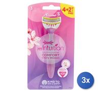 3X Wilkinson Rasoirs Rase Et Jette Lady Xtreme3 Cerise 4+2 Pièces