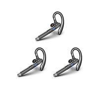 3X Wireless Headset Hands Free Single Ear Headphone Noise Cancelling Microphone for Office/Driving A