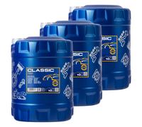 3x10 Litres MANNOL Classic 10W-40 Huile Moteur API SN/CH-4 ACEA A3/B4 JASO MA2