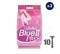 3x10 Rasoirs Jetables Blue 2 Plus For Women, Gillette
